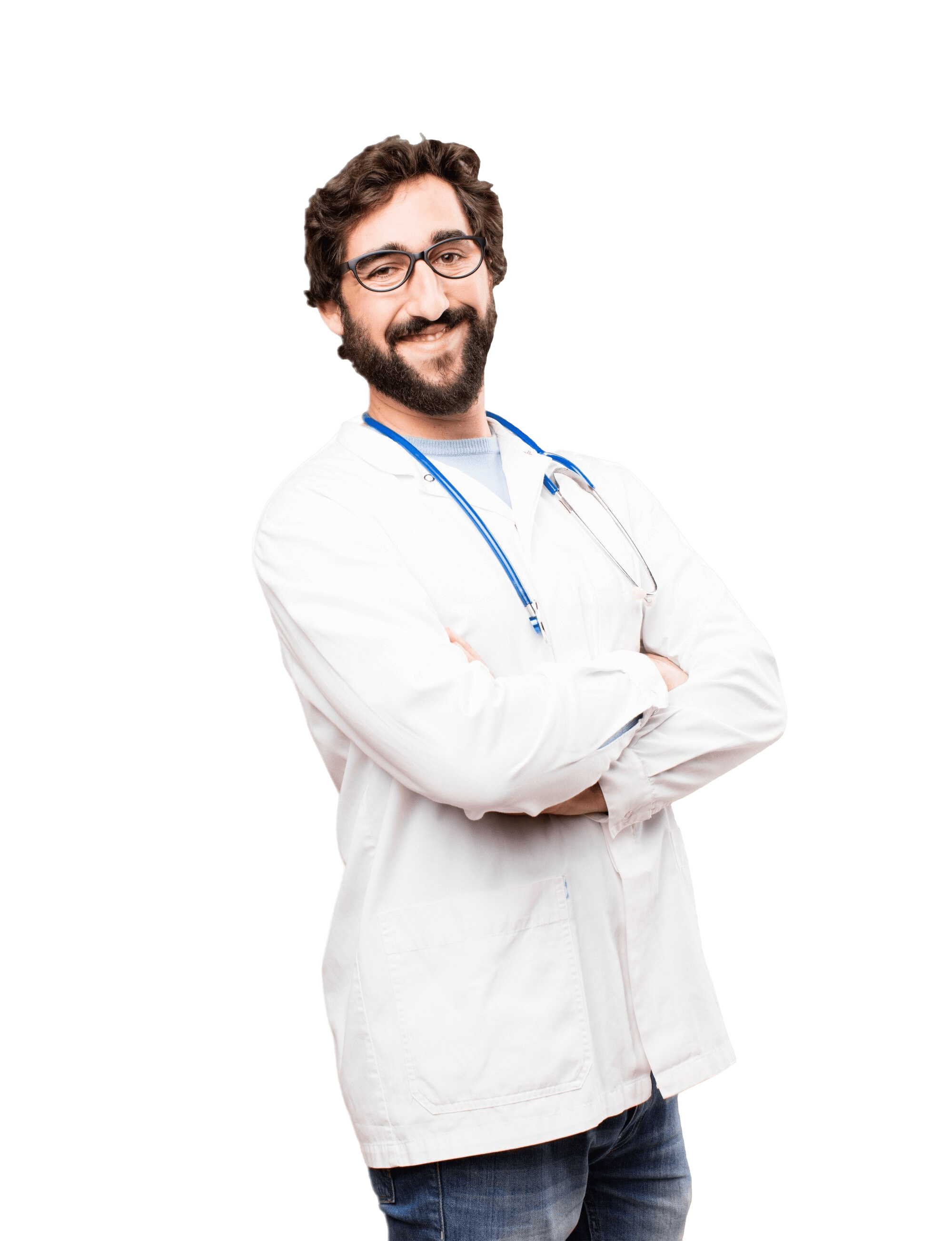 Médico profissional com tablet